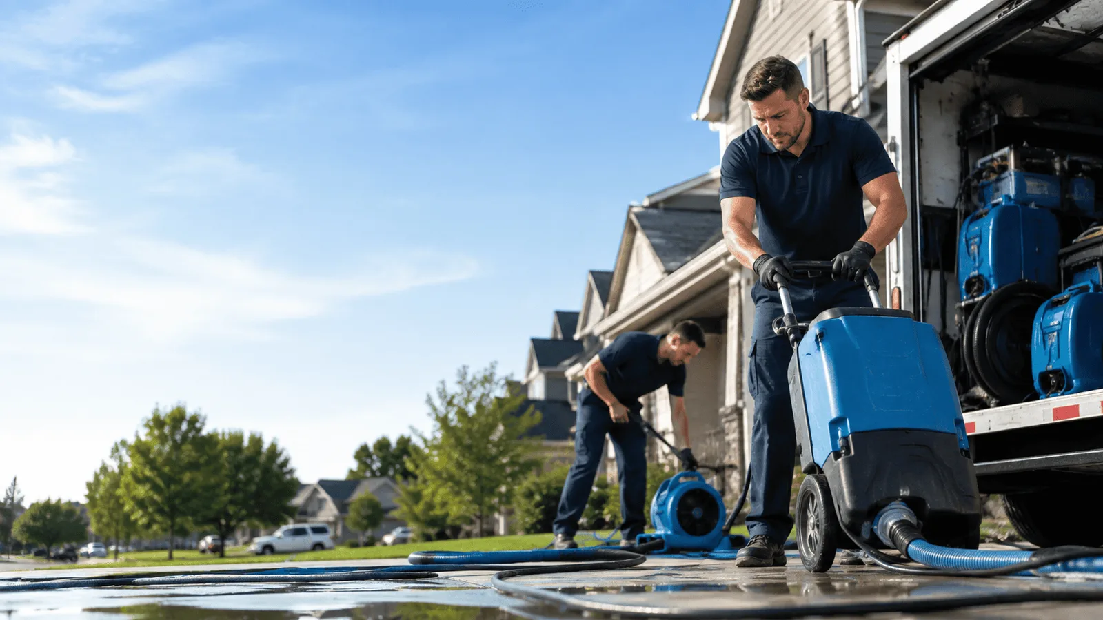 Dehumidification being performed in Woodland, PA